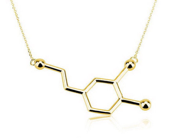 Dopamine Molecule Necklace